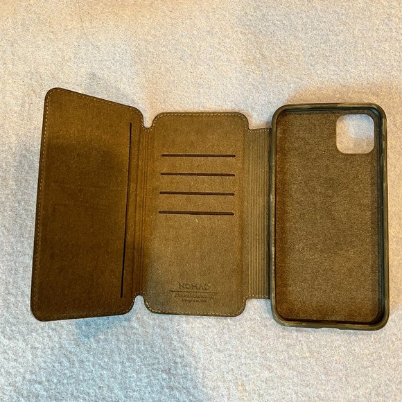 Apple iPhone 11 Pro Max Nomad Horween Leather cases (1 tri fold, one standard) - Picture 1 of 6